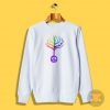 Rainbow Peace Sign Tree Sweatshirt
