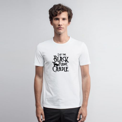Black Flame Candle Hocus Pocus T Shirt