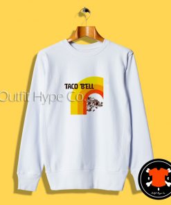 Taco Bell Orange Rainbow Sweatshirt ainbow21