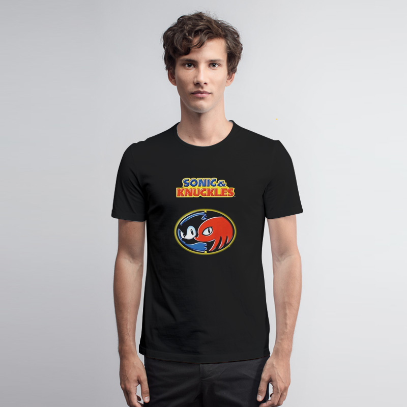 Sonic And Knuckles Logo T Shirt - Outfithype.com