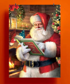 Santa Clause List Of Gift Poster
