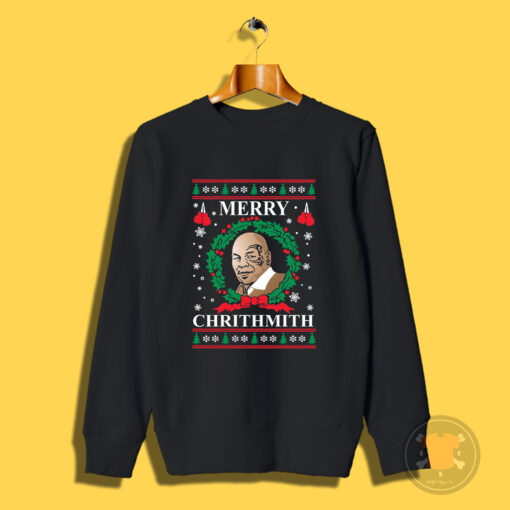 Wild Bobby Merry Chrithmith Mike Tyson Sweatshirt