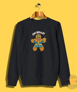 Gingerbread Thanos Oh Snap Marvel Comics Sweatshirt