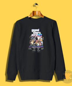 Grand Theft Auto VI 27th Anniversary 2001 2024 Thank You For The Memories Sweatshirt