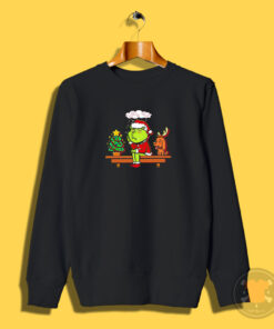 Grinch On The Shelf Christmas Sweatshirt