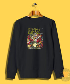 Heavy Metal Santa Claus Christmas Sweatshirt