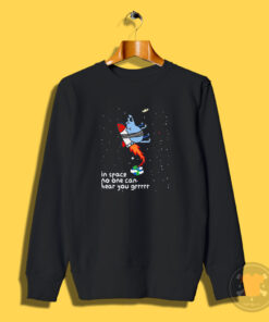 Houston Rocket In Space No One Can Hear You Sweatshirt